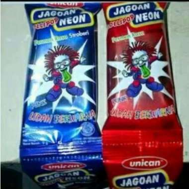jagoan neon permen jadul Permen Tangkai Permen Lollipop Lolipop Warna Biru