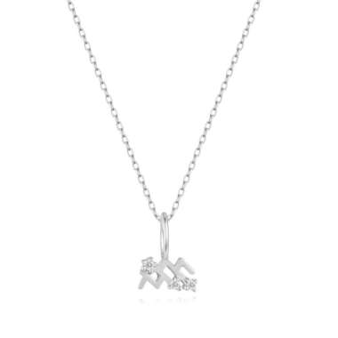 Liontin Kalung Zodiak Isago Aquarius Diamond Pendant White Gold