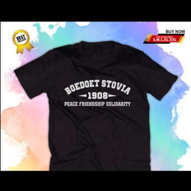 Kaos Tshirt Baju Murah Combed 30 Distro STM SOLIDARITY BOEDOET STOVIA 1908 CAMP JAVA JAKARTA BUDI UT