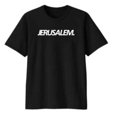 Kaos Tshirt Baju Murah Distro Jerusalem Israel Yerusalem SOUVENIR oleh oleh SUVENiR sablon bordir po