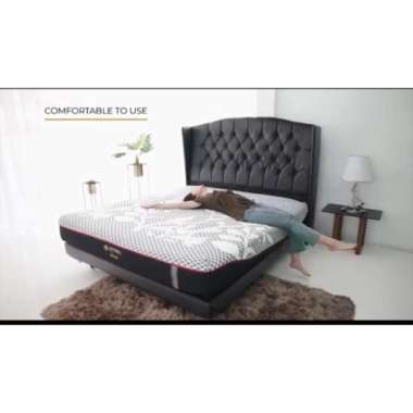 Tempat Tidur Non Spring NGF Airflow Technology Steel Bed Gold 160 x 200,Divan Sandaran