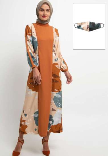 Arjuna Weda Gamis Wanita Zelia - 27111021 Cokelat S