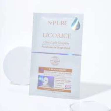 NPURE LICORICE SERIES ULTRA LIGHT COMPLETE ESSENCE SHEET MASK