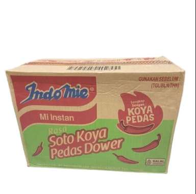 INDOMIE KUAH SOTO KOYA PEDAS DOWER 76GR DENGAN KOYA PEDAS DUS ISI 40PCS