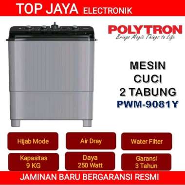 MESIN CUCI POLYTRON 9KG 2 TABUNG NEW SERIES Bubble Wrapp