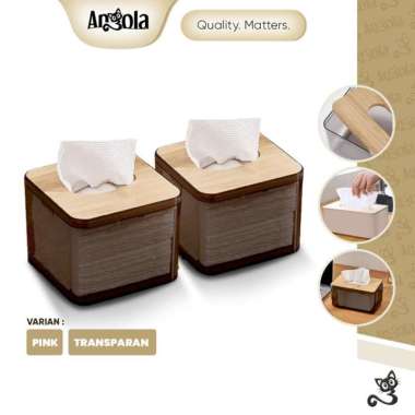 Angola Tempat Tissue D43 Kotak Tisu Kayu Aesthetic
