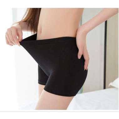 oddsolshop pekanbaru - Celana Legging Pendek Celana Short Remaja Wanita L Hitam Polos
