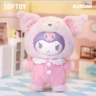 TOP TOY KUROMI PEACH BERRY PLUSHIE BAG CHARM PLUSH GANTUNGAN TAS BONEKA KUROMI PINK LATTE BABY SANRI
