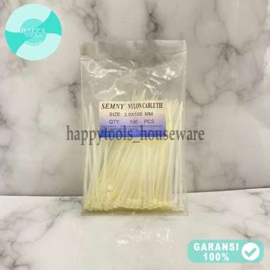 NYLON CABLE TIE/ KABEL TIES SEMNY 2.5X100MM PUTIH