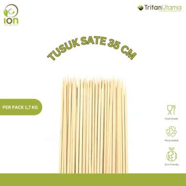 Tusuk Sate Korea Panjang Bambu 35 cm ION Termurah GROSIR