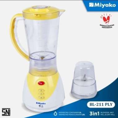 BATAM - MIYAKO BL211PLY BL 211 PLY blender 2 in 1 plastik mika kuning