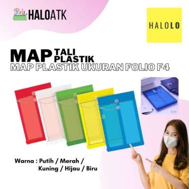 Map PlastikTali Folio F4 Map Plastik Amplop Map Plastik Transparan Putih
