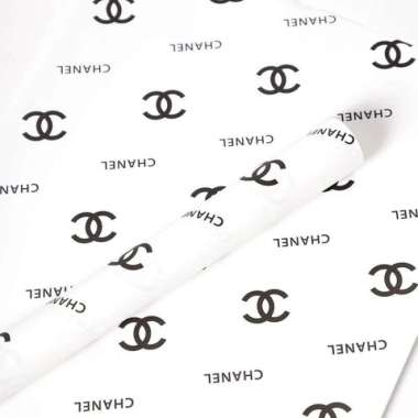 Kertas Buket Bunga Kertas Cellophane Motif Brand Flower Wrapping DIOR