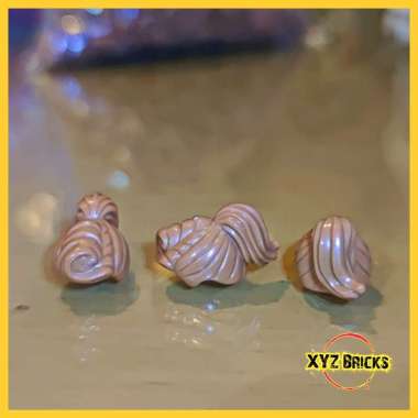 LEGO PARTS 6038156 Headgear - Hair Female Ponytail and Fringe Medium Nougat - Wig No. 54 - Diner Wai