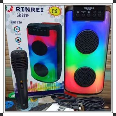 Speaker Portable Bluetooth 3" Speaker Karaoke RINREI SR 888F
