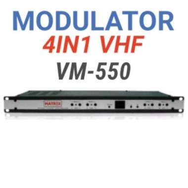 Modulator 4in1 Matrix VM550 VHF Modulator VHF 4channel alat kabel TV MATV