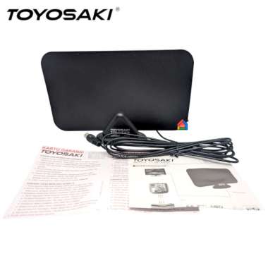 Toyosaki Antena TV Digital Dalam TYS 188 Kabel 3 m / Antena Indoor Tempel & Duduk