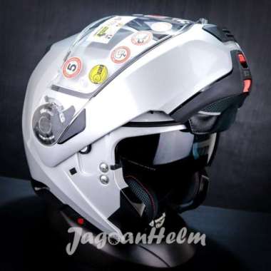 NOLAN HELM N903 SPECIAL N-COM #011 | SALT SILVER | N90.3 MODULAR L