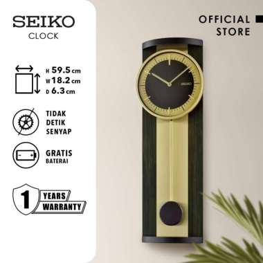 Jam Dinding Kayu Wooden Case Seiko Clock QXC244G Wooden Color