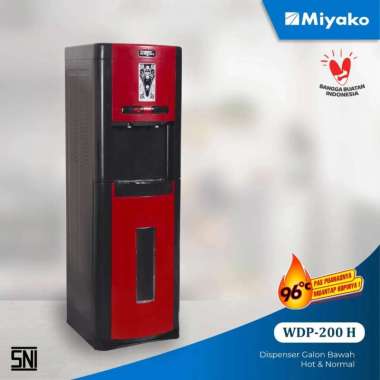 Dispenser Miyako WDP200 galon bawah (hot-normal) - Merah