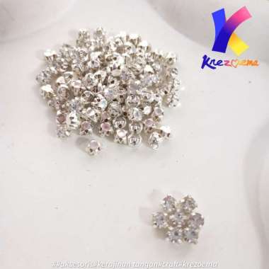 Diamond Cangkang kristal berlian crystal putih anti nyangkut ukuramn12ss 14ss 16ss 20ss 50ss - 144pc