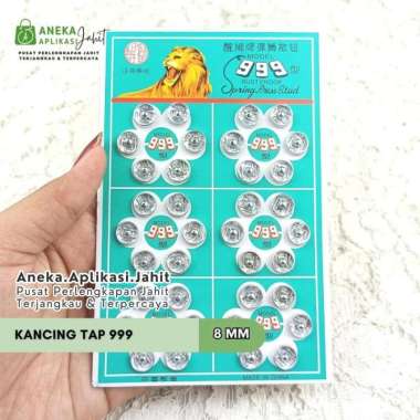 1 PAPAN (6 SET) KANCING TIP BESI / KANCING JEPRET 8 MM