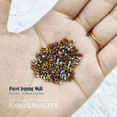 1 PON PAYET JEPANG MGB BAMBU PASIR COKLAT PELANGI 54R (450 GRAM) PASIR
