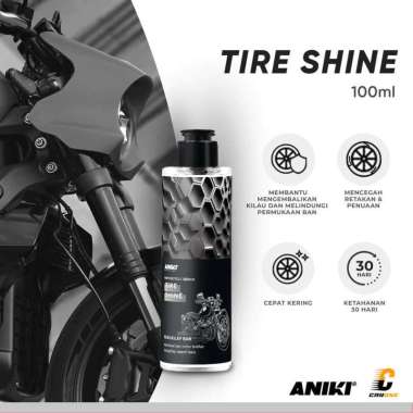ANIKI MOTOR SERIES Tire Shine 100 mL - Semir Ban Pengkilap Ban Motor