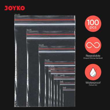 Plastik Klip Resealable Bag Joyko RSB-100 RSB-100-5x8