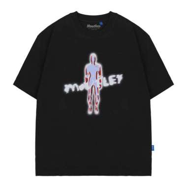Moutley Men's T-Shirt Short Sleeve Oversized Fit Cotton 16s Dimension OL-C220125 M