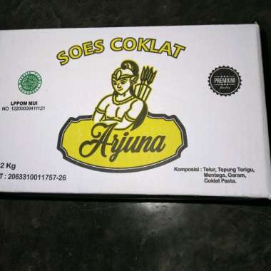 Soes Coklat Arjuna 1 karton isi 2 kg