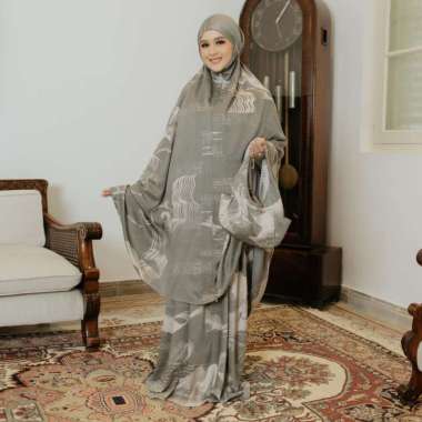 Lozy Hijab - Syifa Prayer Set Lozy X Cut Syifa (Mukena Set Pattern Motif Abstrak Koleksi Lebaran 202