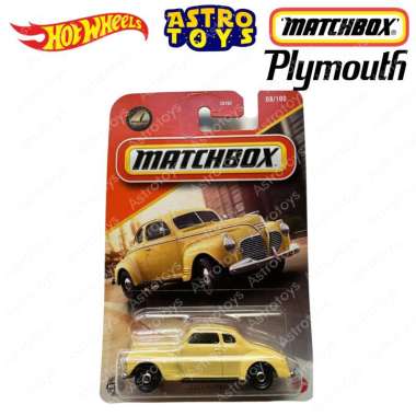Matchbox 1941 Plymouth Coupe Cream / Diecast Classic Car Langka Original 1:64 Mobil Hot Wheels