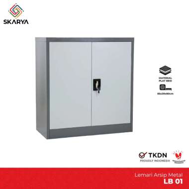 Rak Arsip Besi Pintu Ayun Rak Arsip Metal Lemari Arsip Dengan Kunci LB 01 (Baru) TANPA RAKIT