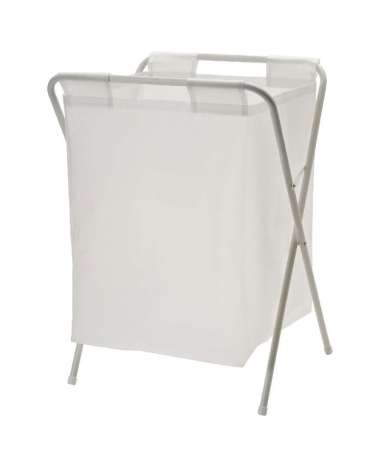 KERANJANG LAUNDRY BAG Baju Lipat Tempat Cucian Tempat Baju Kotor dengan stand putih 50 L JALL IKEA