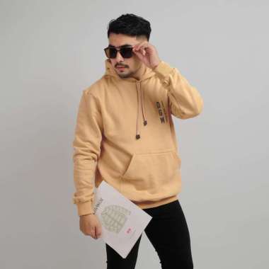DGM Sweater Hoodie Grafis Cream 1798 L