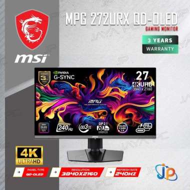 Monitor MSI LED MPG 272URX QD-OLED - 4K UHD 27" Inch