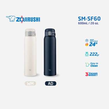 Zojirushi SM-SF60 Essential Lock Tumbler Vacuum Stainless - 600mL Navy