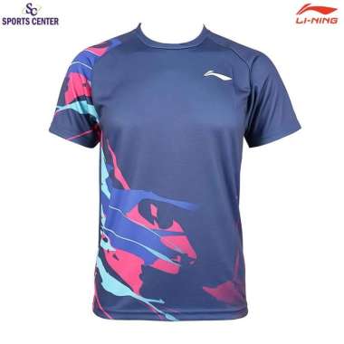 Special Price Kaos / Jersey Badminton Lining Player ATSU793 Navy S