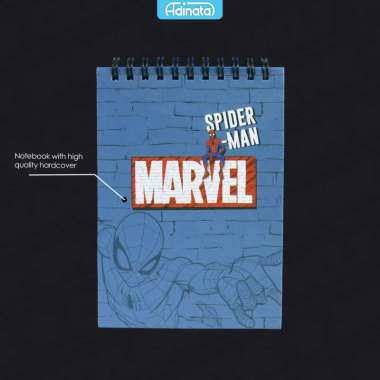Spiderman A6 Memo Spiral Notebook 2523-4313 - Adinata / Buku Catatan / Memo