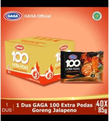 Promo Harga Gaga 100 Extra Pedas Goreng Jalapeno 85 gr - Blibli