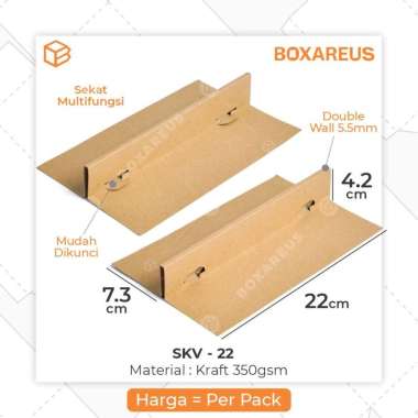 Sekat Cake Box Partisi Multifungsi Sekat Pudding | SKV 22 Brown