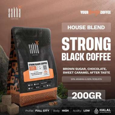 Kopi Espresso Blend Strong Black Coffee Bean Kopdar 200gr Biji Bubuk Biji Kopi