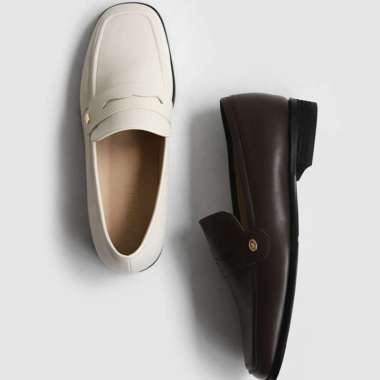 SAPPUN Edis Square Penny Loafer (2cm) - Loafer Wanita 36 BLACK