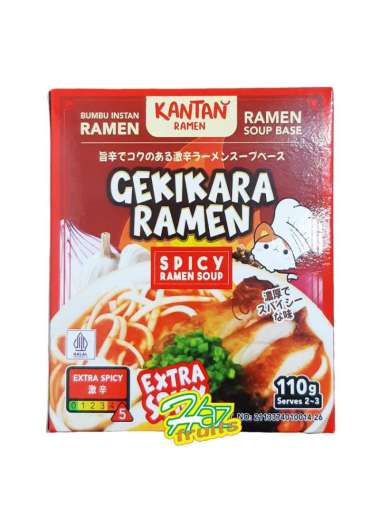 Gekikara Ramen Kantan Spicy Ramen Soup 110 Gr | Bumbu Instan Ramen