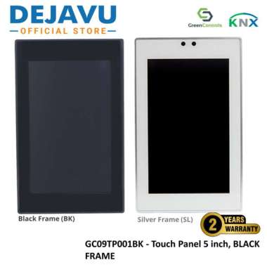 GreenControls KNX - Touch Panel 5 inch/5-Inch Touch Screen Panel (Black/White Frame) *Kode: GC09TP00