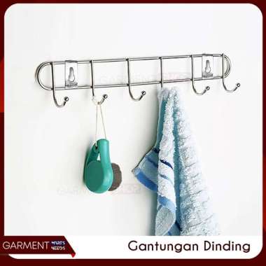 Kapstok Baju Gantungan Cantolan Dinding Pintu Kamar Mandi Besi Murah 6 Titik 10 Titik 6 TITIK