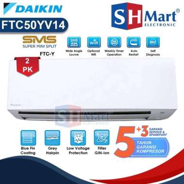 Ac Daikin 2 Pk Standard STC50YV / STC-50YV Nusantara Prestige Blue Fin Coating TERBARU 2025 (MEDAN)