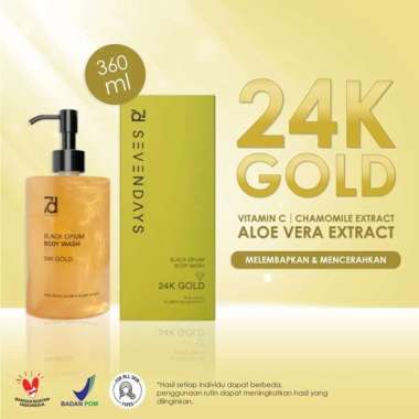 SEVENDAYS BLACK OPIUM BODY WASH 24K GOLD 360ML