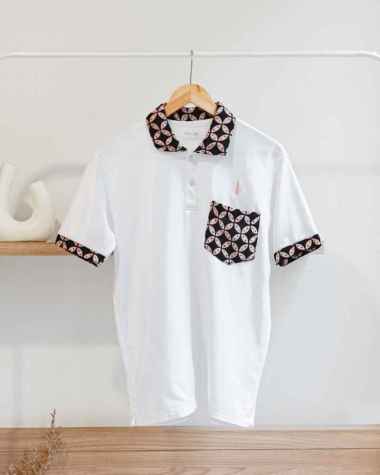 KAOS KERAH BATIK POLO SHIRT LENGAN PENDEK SAKU BATIK KAOS POLOS UNISEX SPORT BAJU GOLF SHIRT OLAHRAG